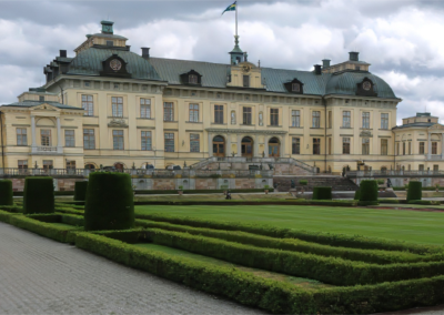 Drottningholms slott utanför Stockholm, där Fjärilslekar börjar